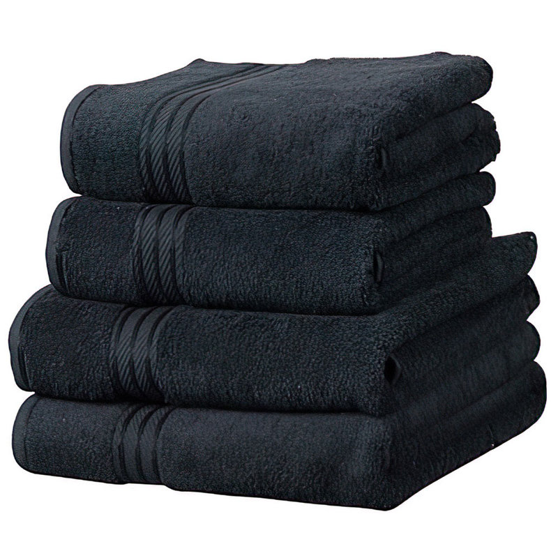 Berklin Midweight Bath Sheet, Black