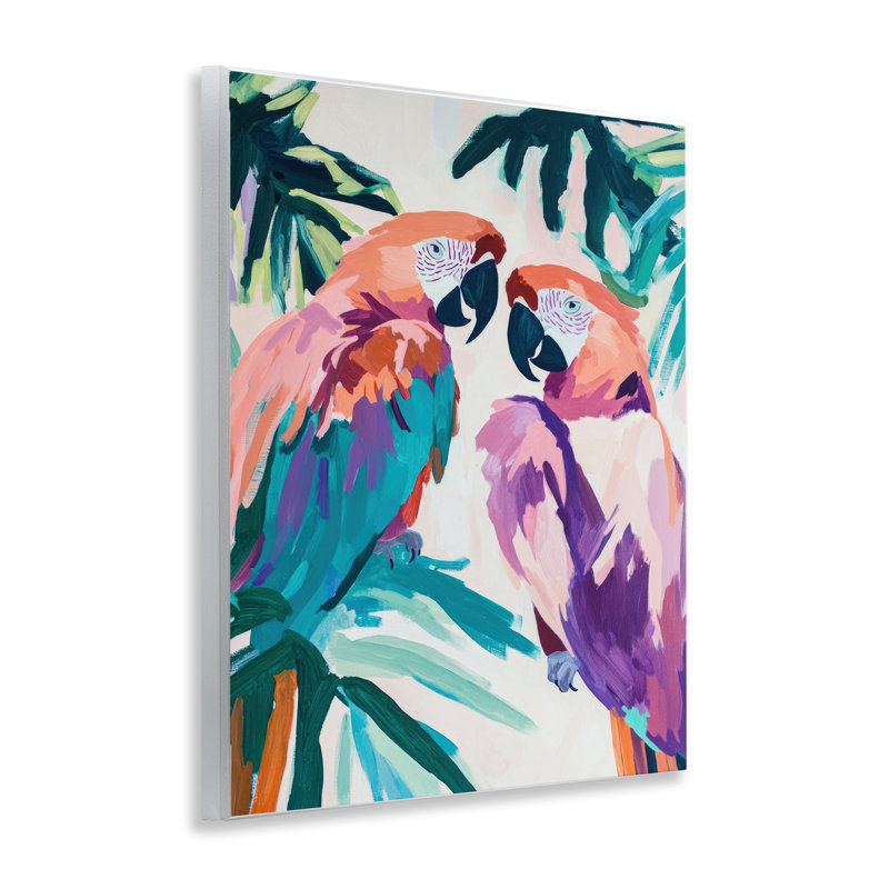 Plaque murale aras tropical, design par Sissi et Seb