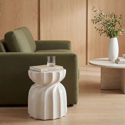 Tabouret de jardin en céramique Stonesfield