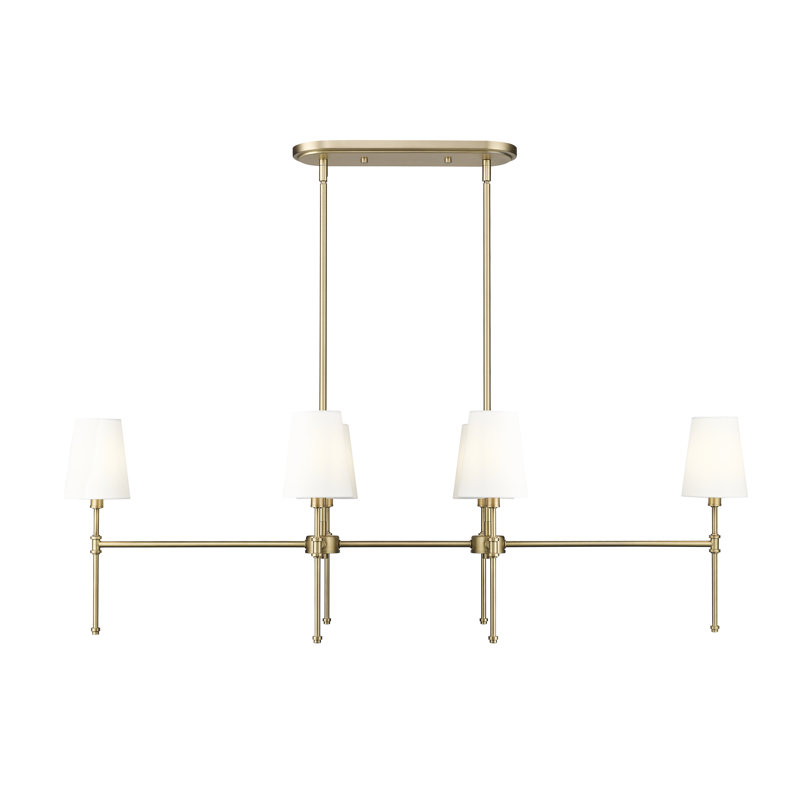 Heise 48" Wide 6-Light Chandelier -, Vintage Brass
