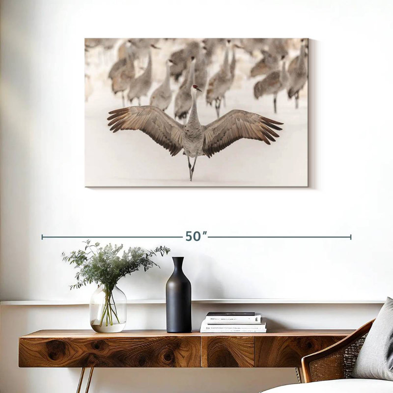 Crane King, 24" H x 36" W