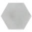 Solid Mixed Gray Hex 8" x 9" Cement Wall & Floor Tile