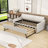 Twin Size Upholstered Daybed with Twin Trundle and USB Charging-730206972
