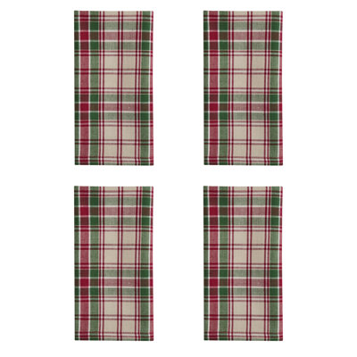 Gracie Oaks Village Christmas Napkin Set of 4