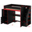 Lit mezzanine avec bureau et rangement Gaming