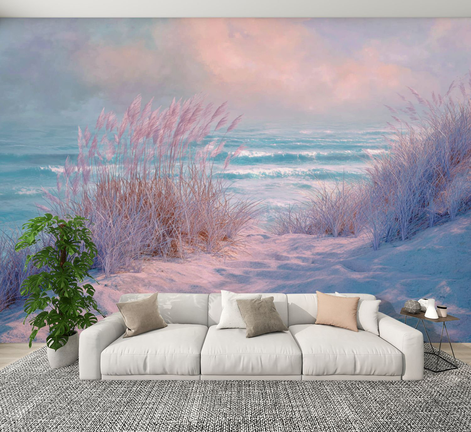 Red Barrel Studio® Coastal Peel and Stick Wallpaper Dreamy Sandy Beach ...