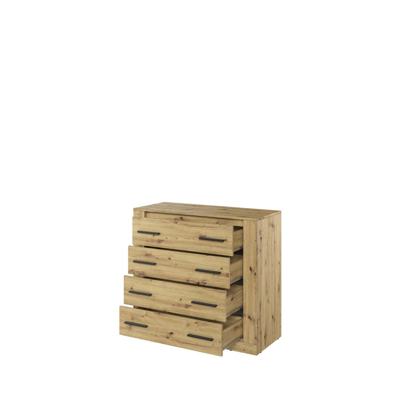 Nastasja 2 Door Manufactured Wood Wardrobe, Oak Artisan