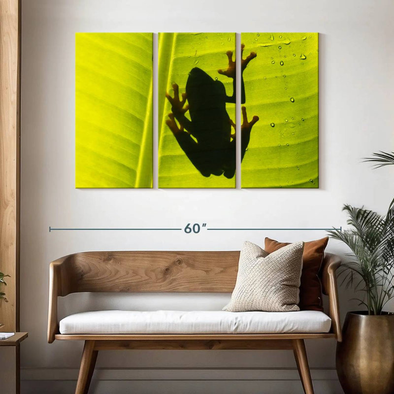 Frog On Leaf, 32" H x 50" W