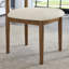 Ensemble de salle à manger 5 pièces, table à manger à tréteaux et 4 chaises élégantes, chêne clair