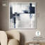 «Blue Cascades on Still White Shadowbox», art mural bleu par Art Remedy-115123258-115123263