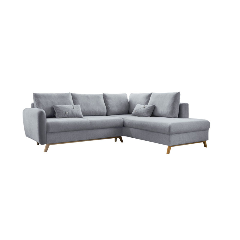 Scandic Lagom 6 Seater Sofa Bed, Right facing, Light Grey