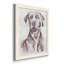 «Sitting Dog I», toile encadrée de qualité supérieure - prête à être accrochée-450775282-450775272