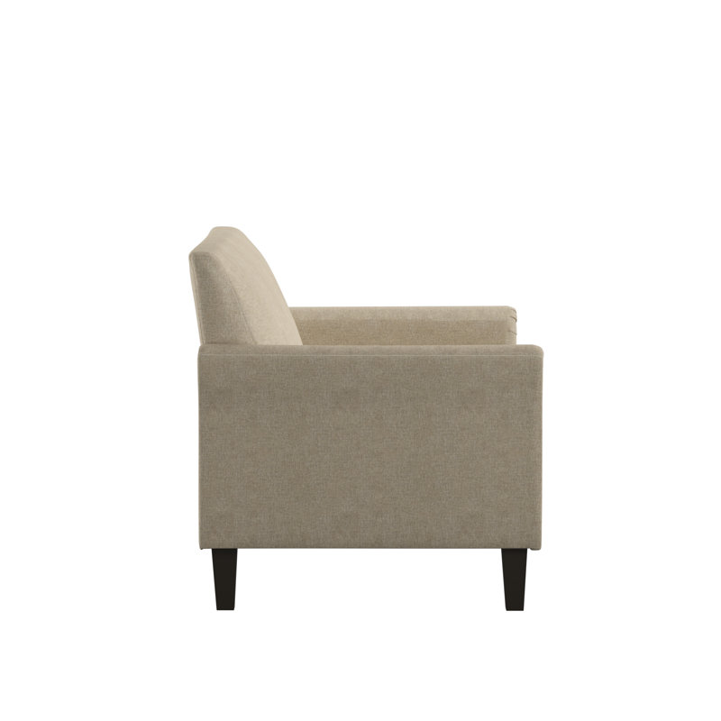 Ginnia Upholstered 55.75'' Loveseat, Beige