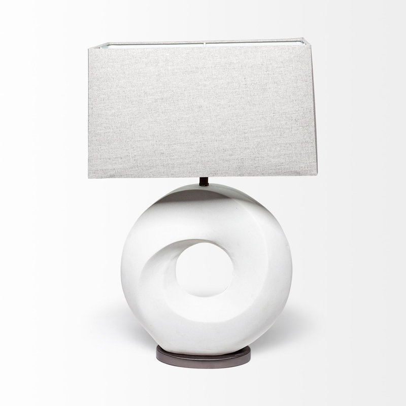 Lampe de table blanche 27,5 po