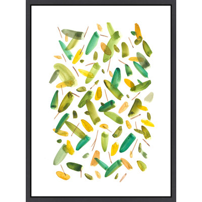Fanatical Dreams Green I Framed Painting Canvas