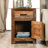 Puaina Solid Wood Top 1 End Table with Storage