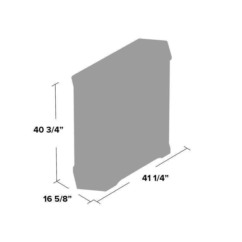 Wentzel Unfinished Corner TV Stand for TVs up to 43", Soft White, Raised Panel