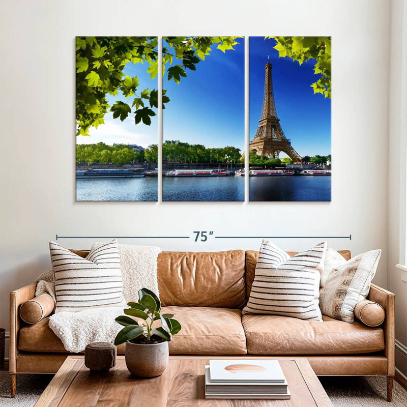 Tour Eiffel emblématique de Sebbie, H 42 po x l 65 po