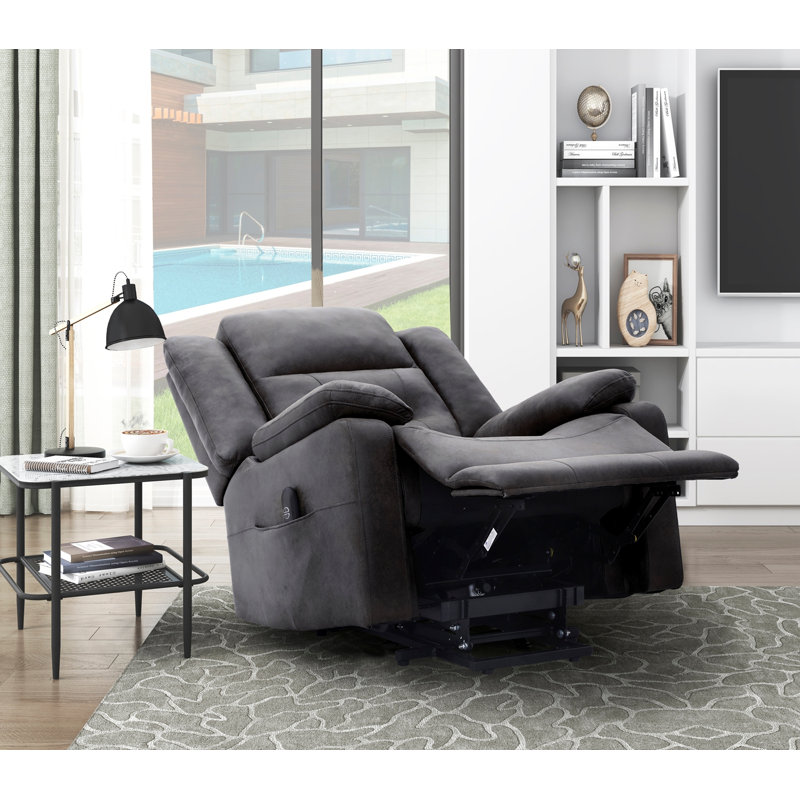 Fauteuil inclinable médical Power Lift, brun, Gris foncé