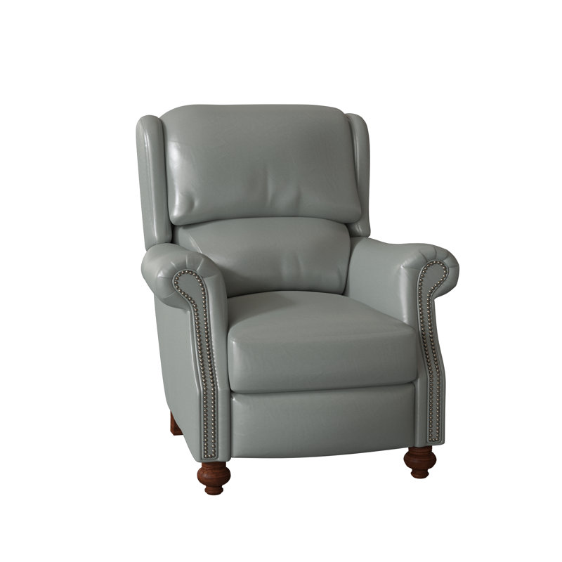 Fauteuil inclinable de 37 po Bancroft, Bronze industriel, Nouveaux classiques, Cuir véritable Outsider Raven