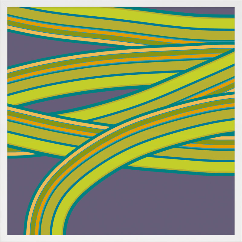 «Twist Series I Hemp Twist» par Jacques Pilon - impression encadrée, Bois blanc, H 16 po x l 16 po x P 1,25 po