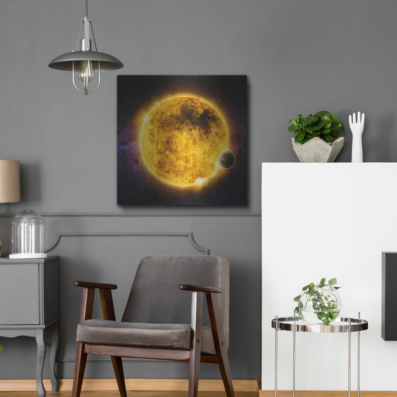 «Older Sun-Like Star», art mural en métal, H 24 po x l 24 po