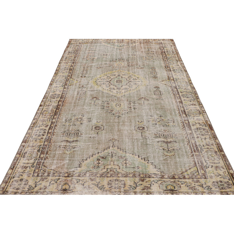 One-of-a-Kind 5'10"X9'1" Hand Knotted Area Rug