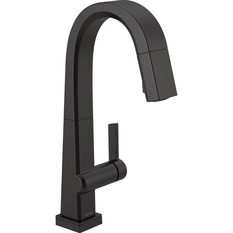 Pivotal Single Handle Pull Down Touch Bar Faucet, Matte Black