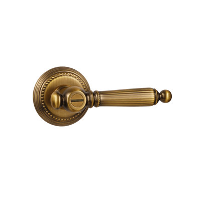 Ensemble de 1 levier de porte en laiton antique SORWDUERM