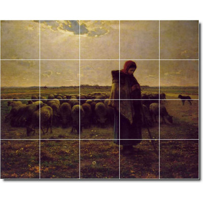 Carreau de céramique décorative 60 po x 48 po 12 po x 12 po