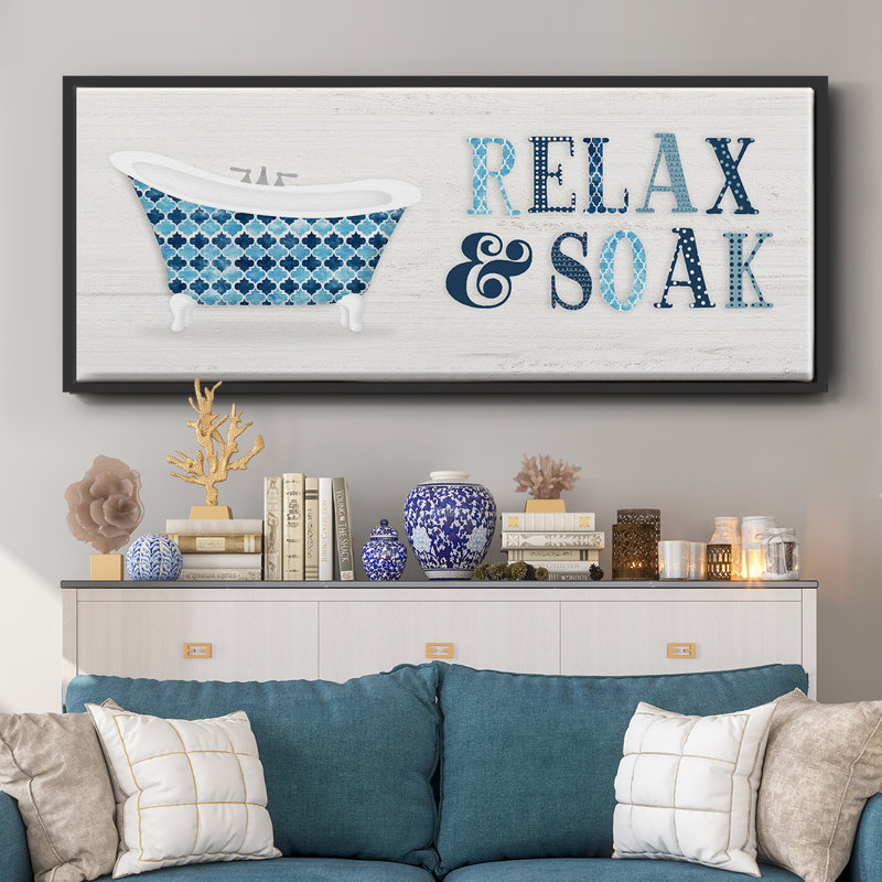 Relax and Soak - Toile encadrée