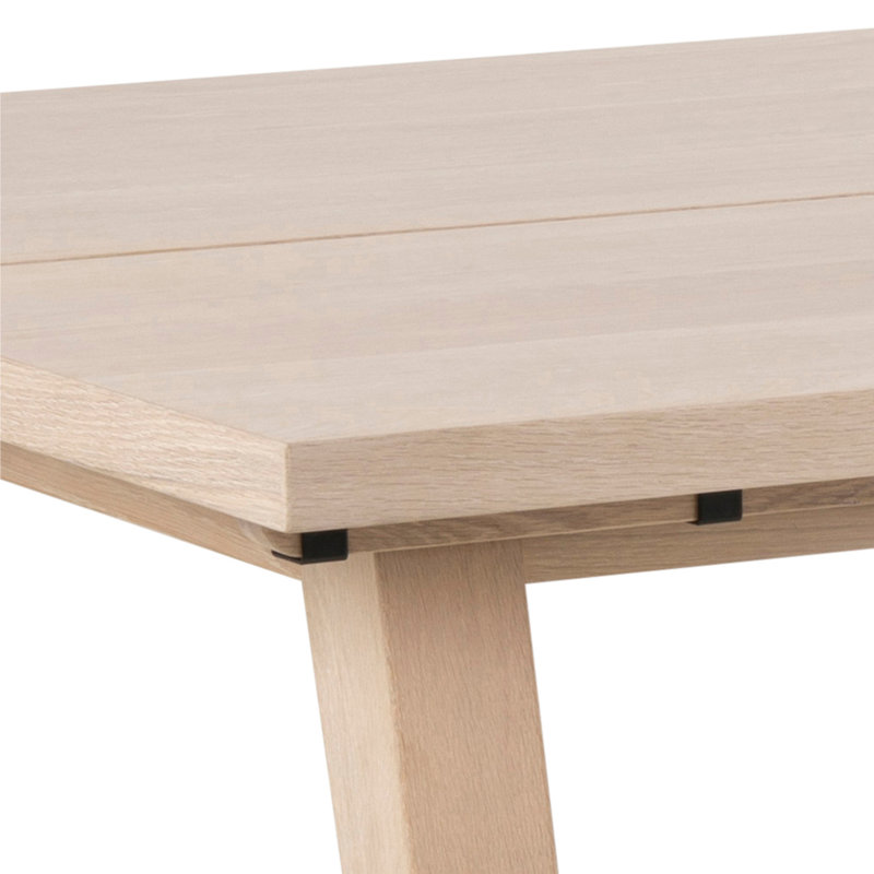 Montgomeryville Dining Table, 74.6cm H x 95cm W x 200cm L, White Oak