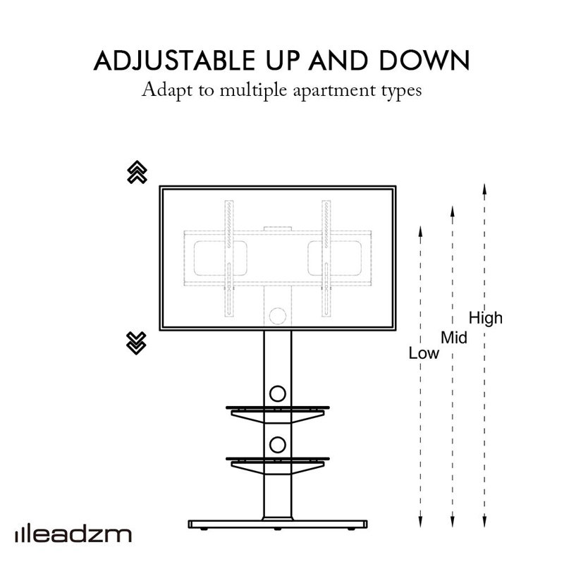 Blue Elephant Single Screen Floor Stand Mount