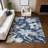 Machine Washable Indoor/Outdoor Millner ACN2260 Floral Rug-1762873952