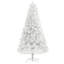 Arbre de Noël artificiel blanc avec support en métal pliable et élégant décor des Fêtes-616609925-616609931