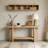 60''Console Table with T-Shaped Legs and Holds up to 120lbs-2075720436