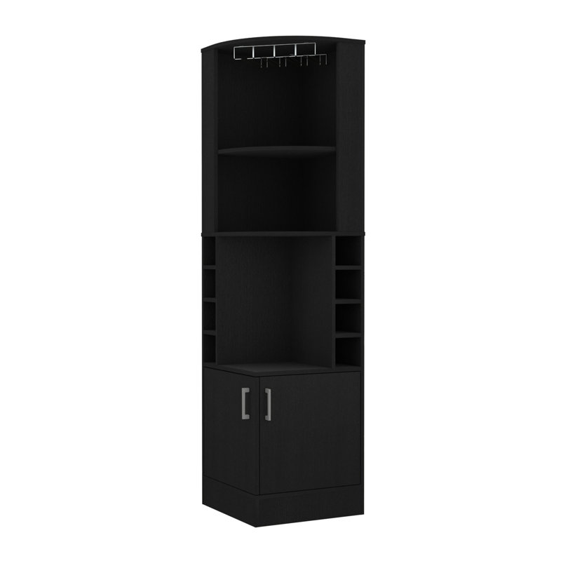 Armoire de bar 2 tablettes Black 8 - Contemporary Living Decor Cabinet,, Look
