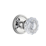 Grandeur Georgetown Rosette Single Dummy with Versailles Crystal Door Knob