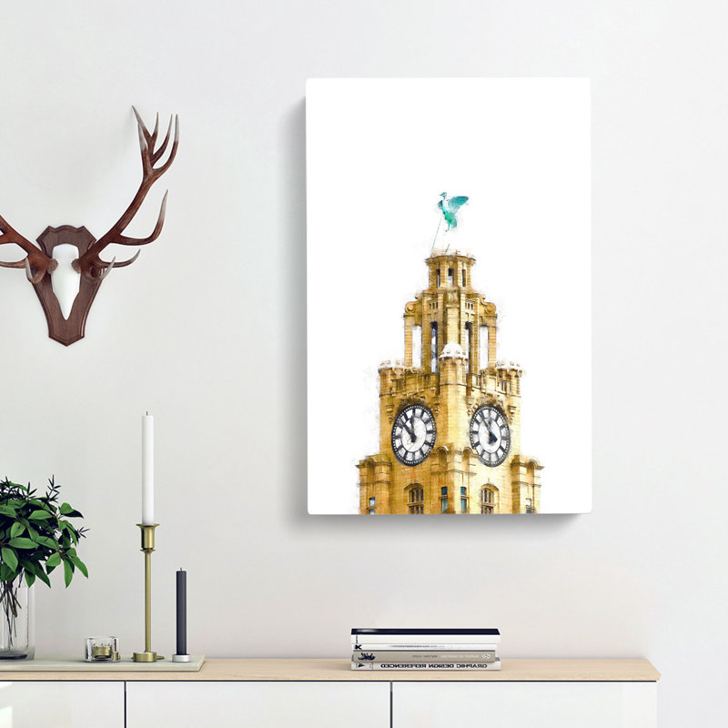 The Liver Building Liverpool - Wrapped Canvas, 60cm H x 40cm W x 3cm D