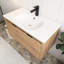 Meuble-lavabo mural simple 36 po avec plateau Rhyson-626138629