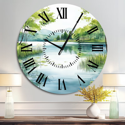 Très grande horloge murale Spring Lake