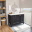 Kardelen 1200 mm Freestanding Single Bathroom Vanity with One Tap Hole Marble Basin-1308957736