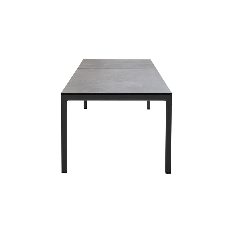 Drop Outdoor Dining Table, Black, Lava Gray