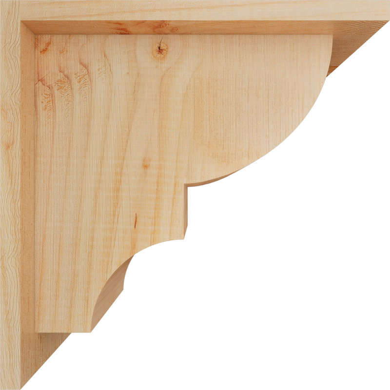 Corbeau Ridgewood avec contre-plaque, H 12 po x l 7,5 po x P 12 po, Sapin de Douglas, Lisse