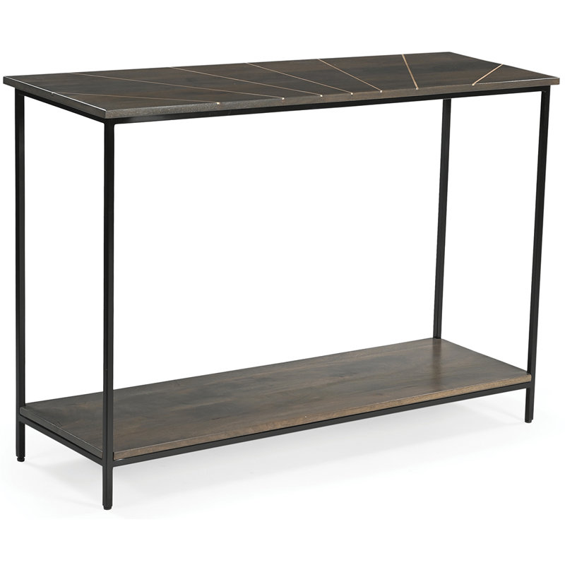 Anjanet 112cm Console Table, Dark Brown Wood
