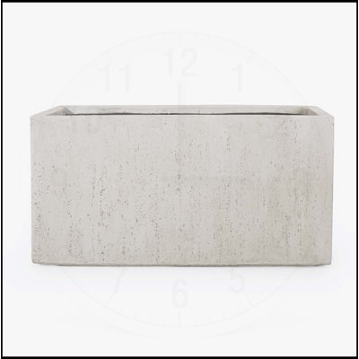 OUTDOOR LARGE SQUARE MGO PLANTER 35''L