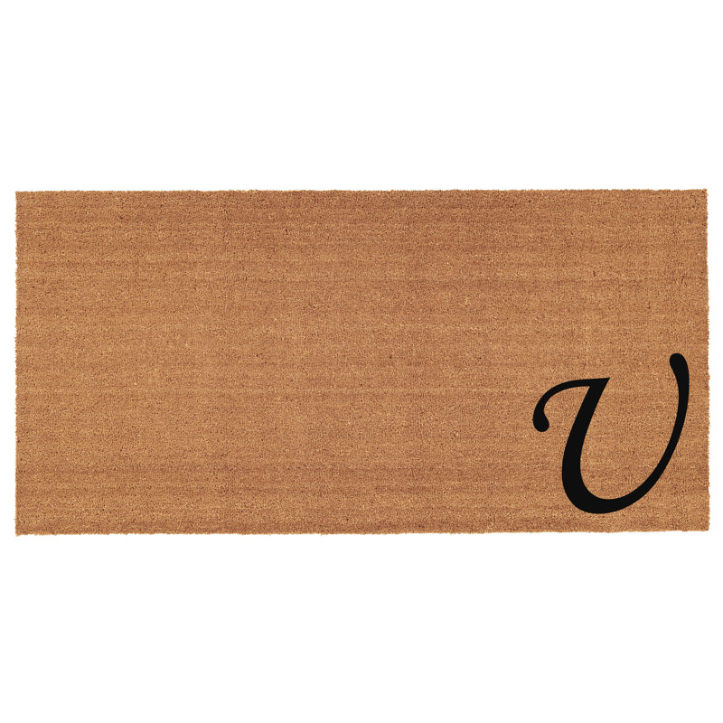 Zebrowski Non-Slip Doormat, U, Rectangle 3' x 6'