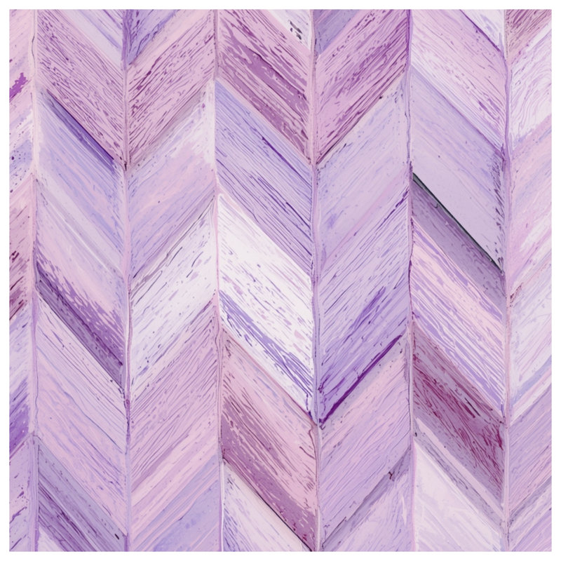 Couvertures mauves à motif de chevrons, L 60 po x H 80 po