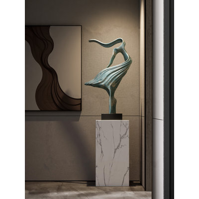 Figurine créative abstraite danseuse en résine