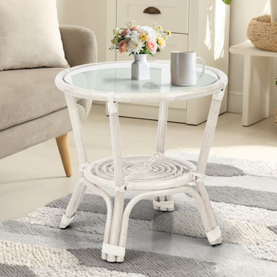 Eukleides Glass End Table